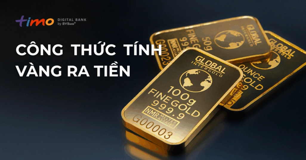 Biểu đồ tính toán lợi nhuận từ vàng