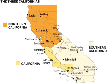 Các thành phố nổi bật tại California