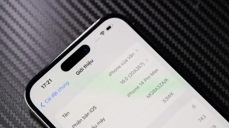 Cách kiểm tra mã iPhone trên Cài đặt