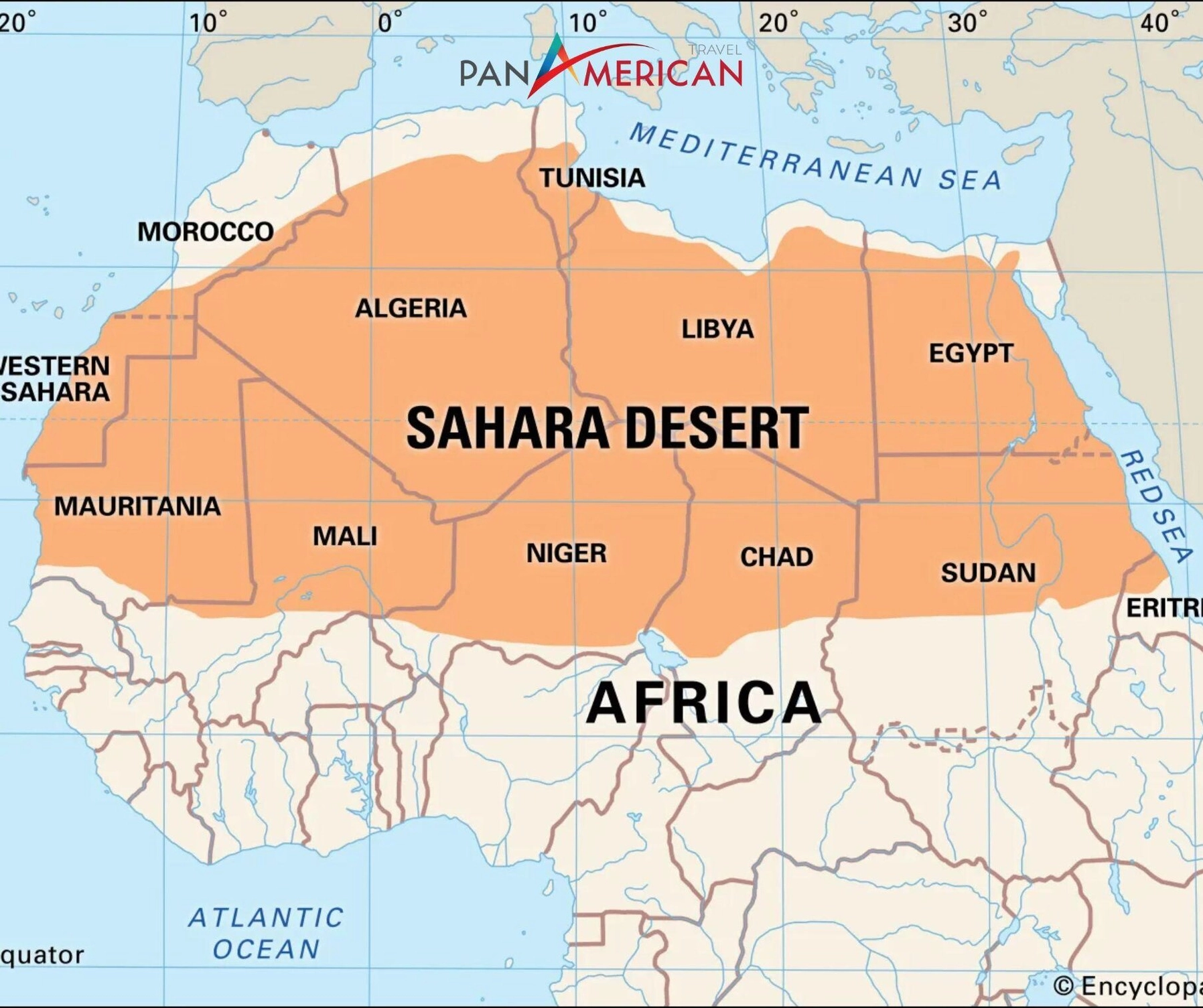 Cồn cát sa mạc Sahara dưới cái nắng gay gắt