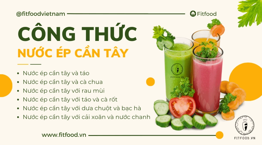 Công thức nước ép cần tây