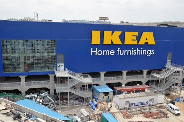 Cửa hàng IKEA trưng bày sản phẩm