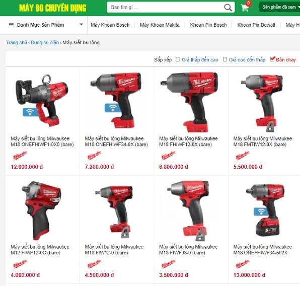Hệ thống pin Milwaukee M18