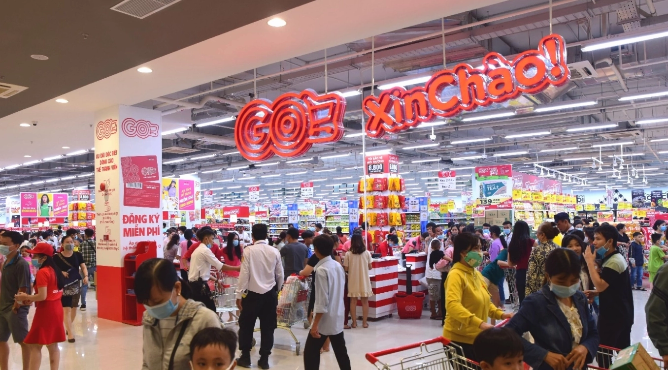 Không gian mua sắm hiện đại tại siêu thị GO!