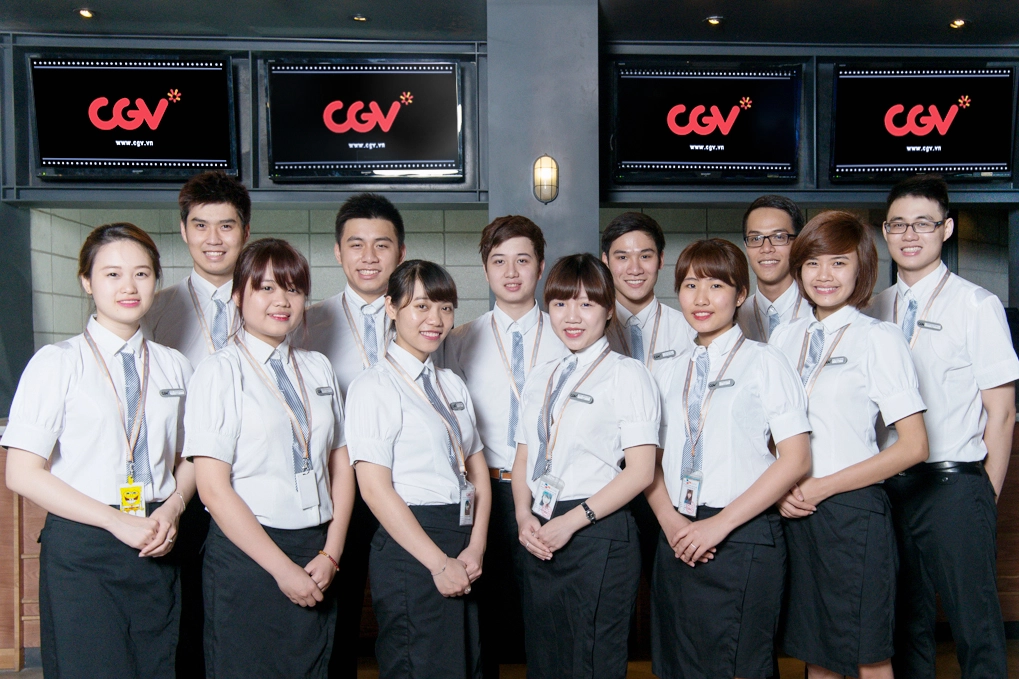 Không gian sảnh chờ của rạp CGV