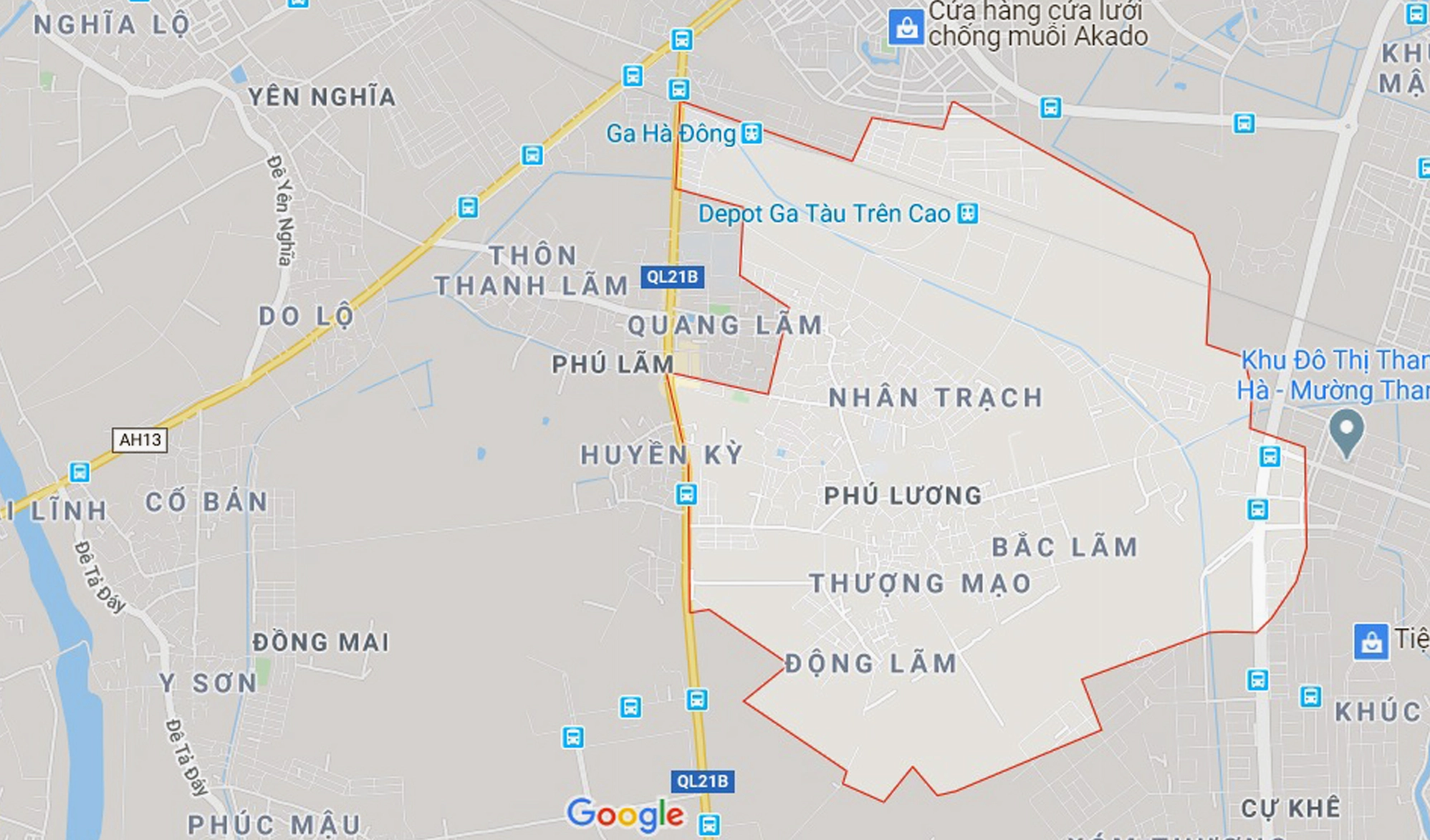 Khu đô thị Thanh Hà Phú Lương