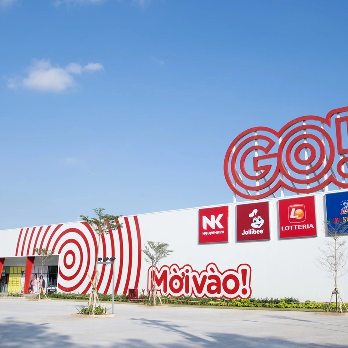 Khu vực nông sản tươi sạch tại siêu thị GO!