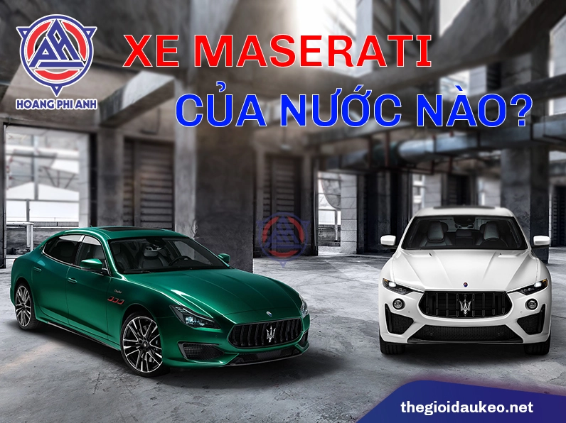 Logo đinh ba đặc trưng của Maserati