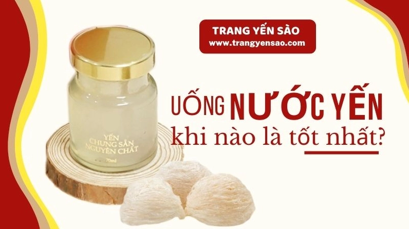 Ly nước yến trong không gian ấm cúng