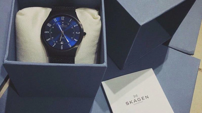 Mặt đồng hồ Skagen với thiết kế tối giản
