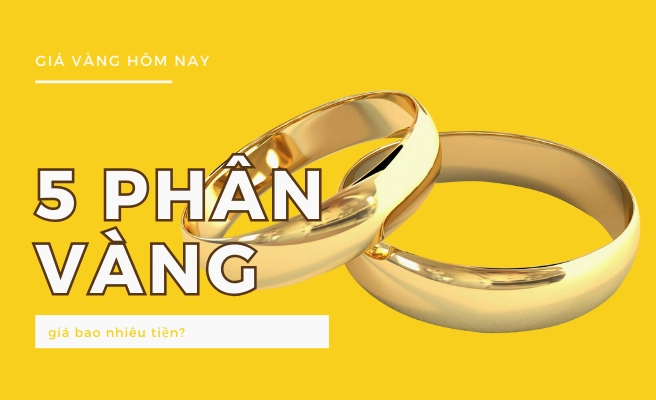 Minh họa 5 phân vàng 18K