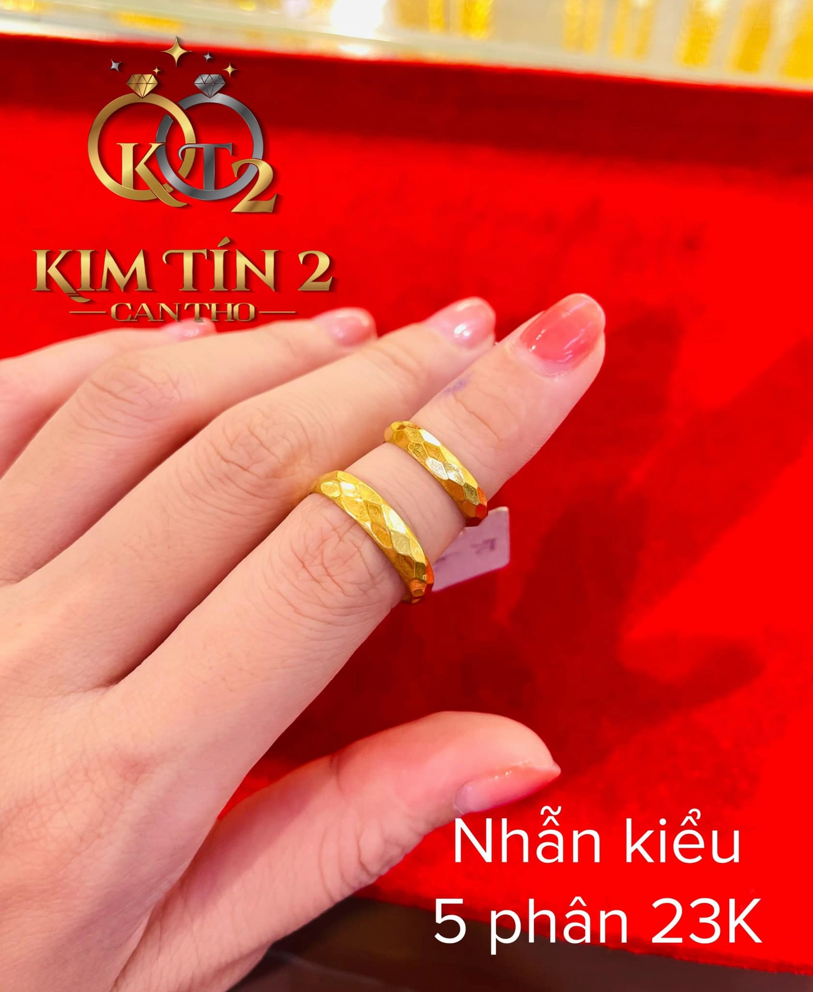 Nhẫn kiểu 5 phân vàng 24k bao nhiêu tiền