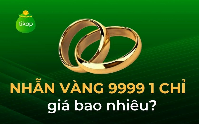 Nhẫn vàng 4 số 9 1 chỉ
