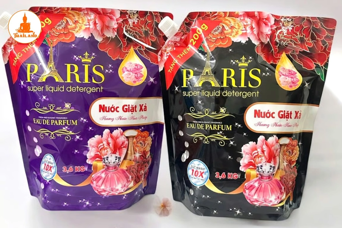 Sản phẩm nước giặt Paris với nhiều mùi hương