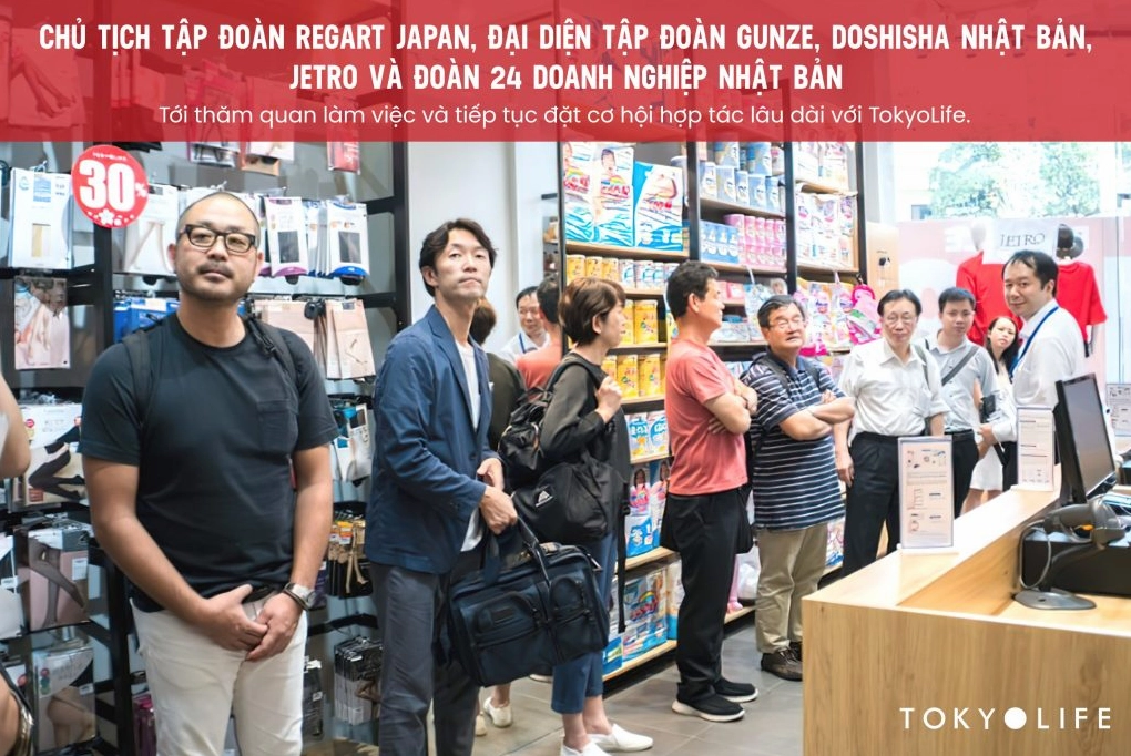 Sản phẩm TokyoLife được trưng bày đẹp mắt