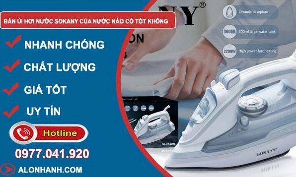 Sử dụng bàn ủi hơi nước Sokany hiệu quả