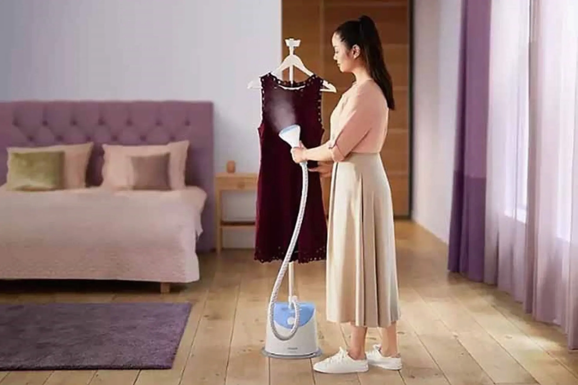 Sử dụng bàn ủi hơi nước đứng đúng cách