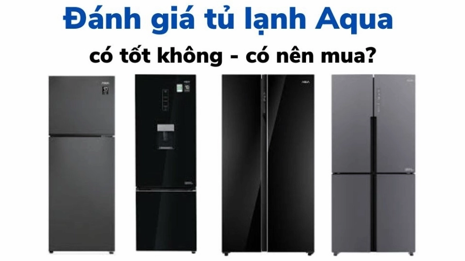 Thiết kế tủ lạnh Aqua hiện đại