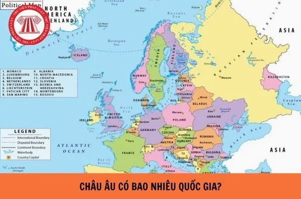 Thống kê số lượng quốc gia tại châu Âu