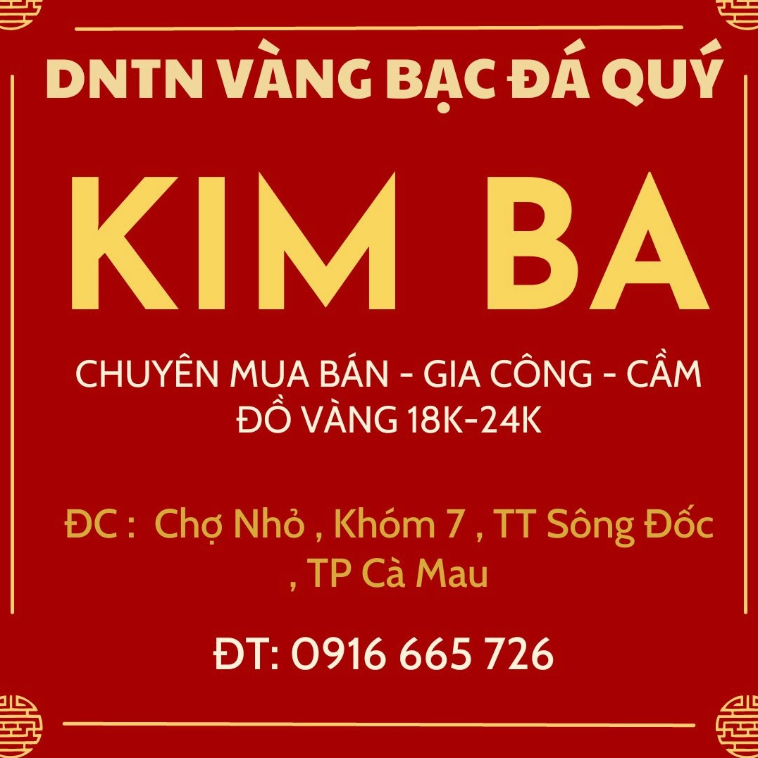 Tiệm vàng tại Cà Mau trưng bày vàng