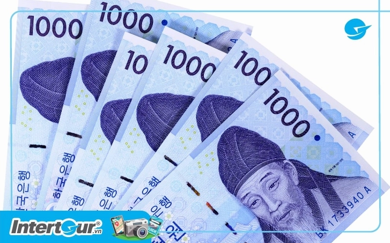 Tờ tiền giấy 1,000 Won Hàn Quốc
