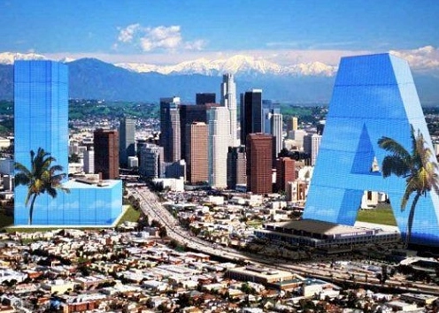 Toàn cảnh thành phố Los Angeles về đêm