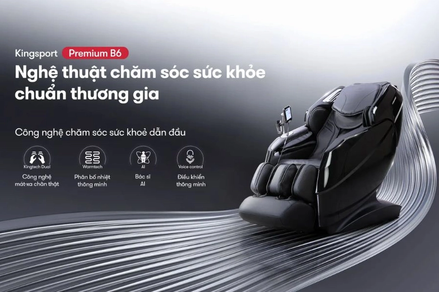 Trải nghiệm massage thư giãn với ghế Kingsport K Series