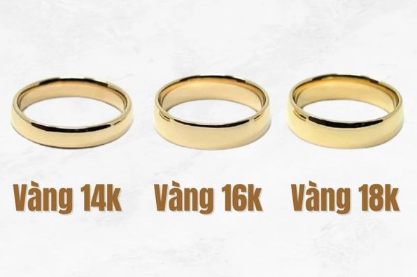 Trang sức vàng 16K với nhiều kiểu dáng