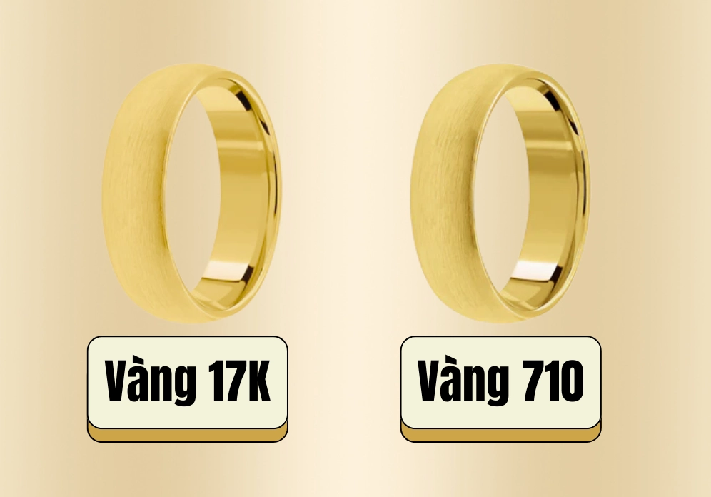 Vàng 17K có phải vàng 7/10 không?