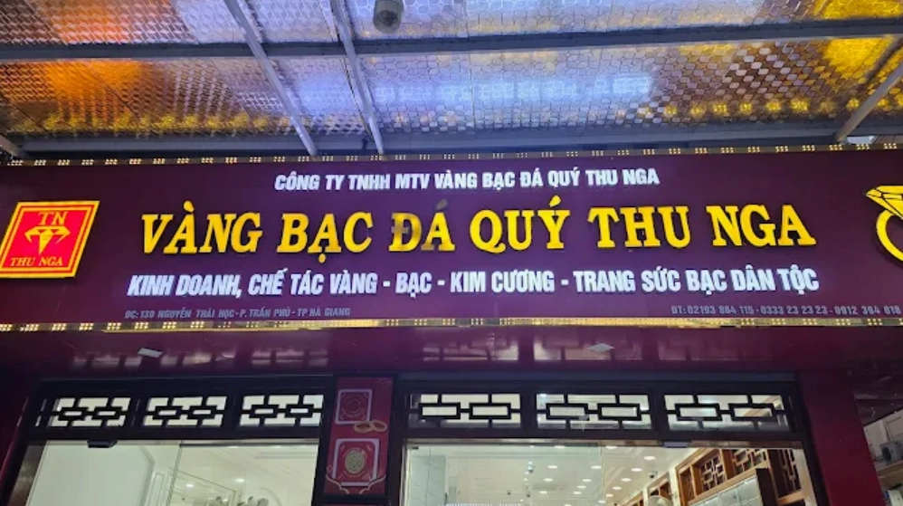 Vàng bạc Thu Nga - Biểu tượng sang trọng và giá trị