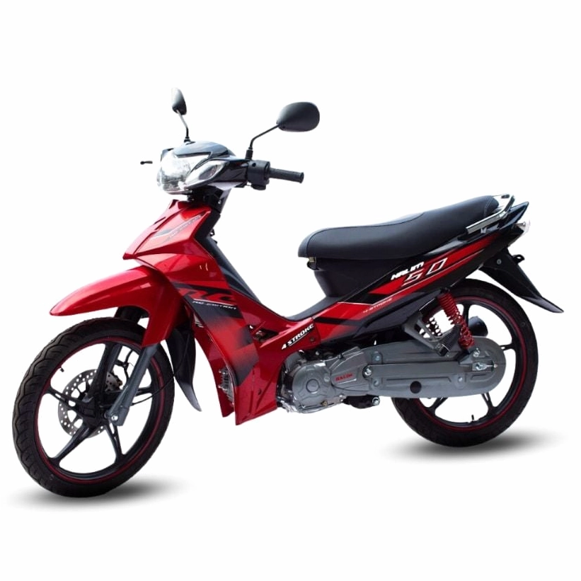 Xe số 50cc Halim Sirius màu đỏ đen