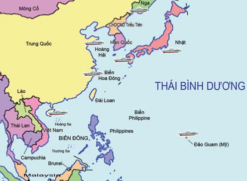 Bản đồ Châu Á và các khu vực lân cận