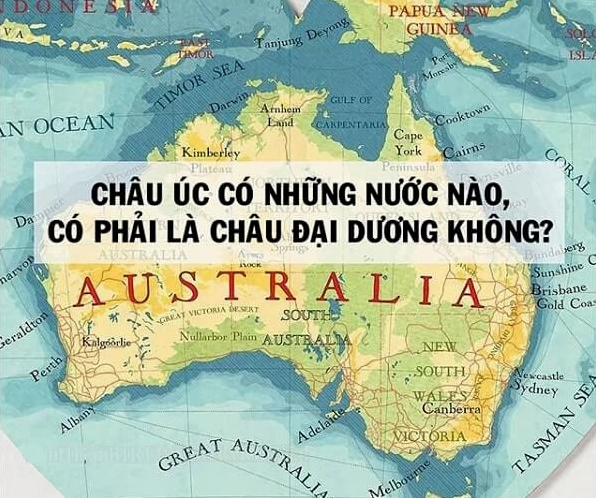 Bản đồ Châu Úc và các quốc gia