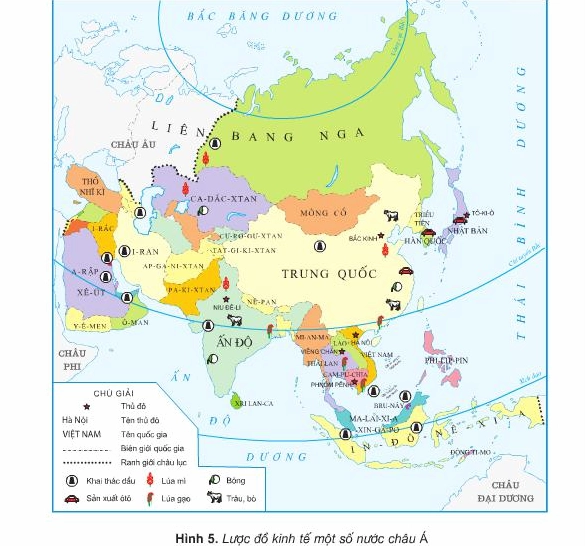 Bản đồ chi tiết lãnh thổ Nga