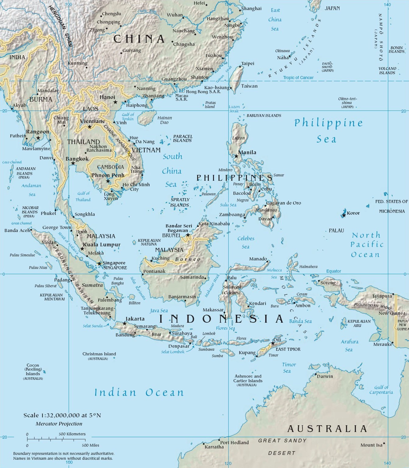 Bản đồ Đông Nam Á
