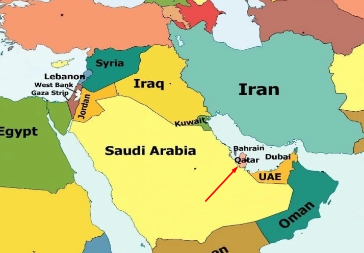 Bản đồ Qatar