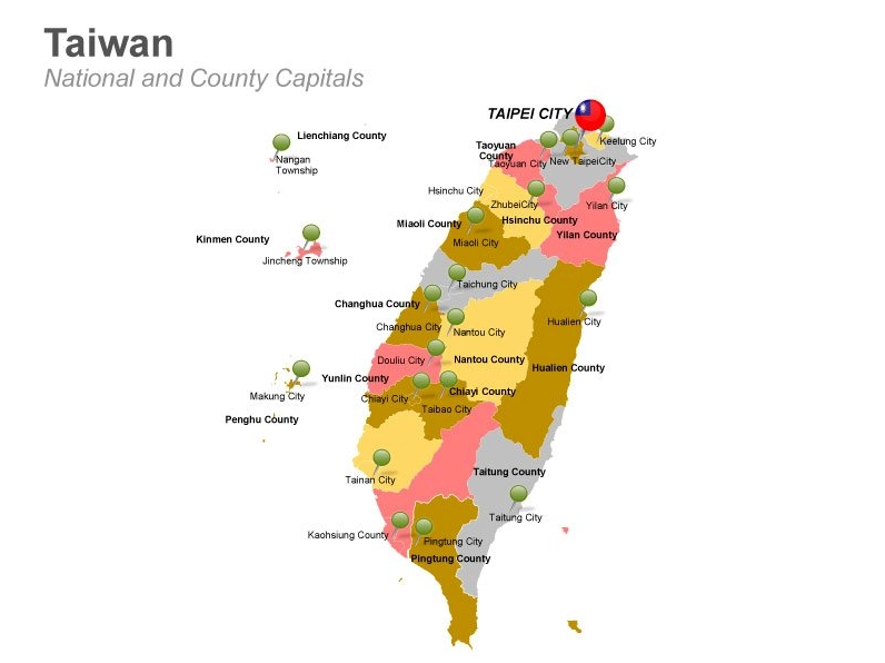 Bản đồ thủ đô Đài Loan, Đài Bắc