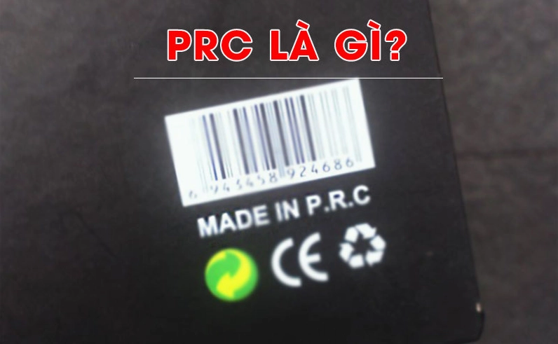 Bản đồ Trung Quốc với ký hiệu PRC