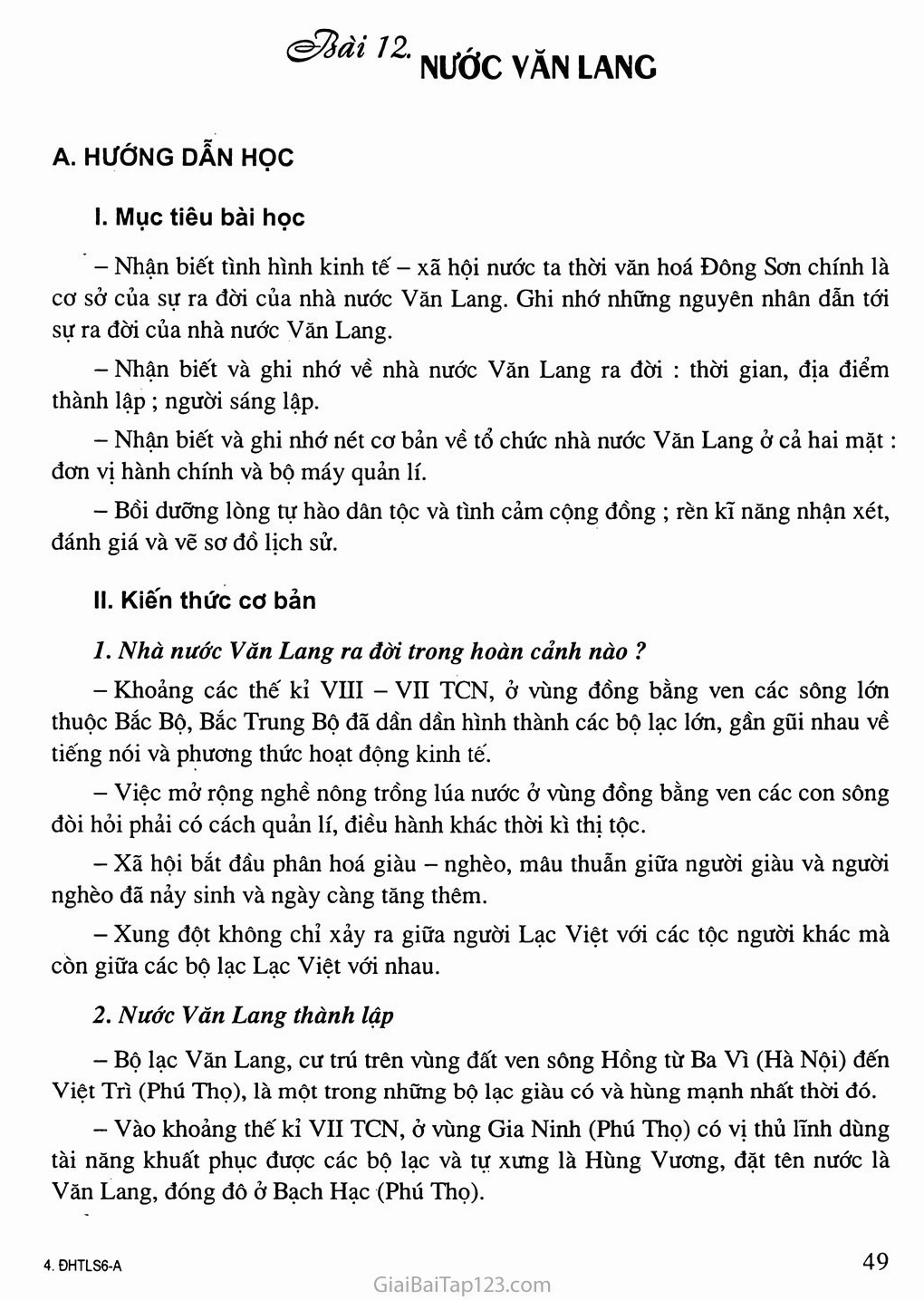 Bản đồ tư duy về nhà nước Văn Lang