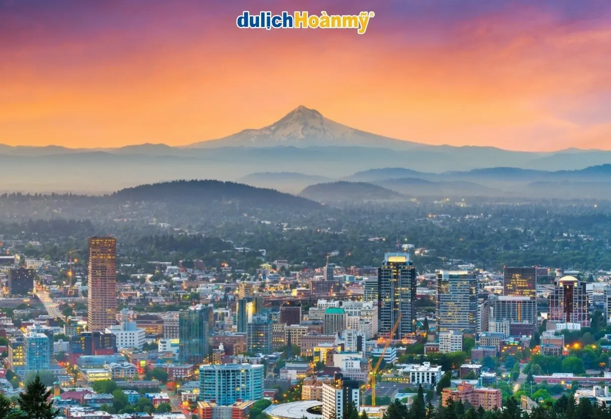Bản đồ vị trí của Portland, Oregon, Mỹ