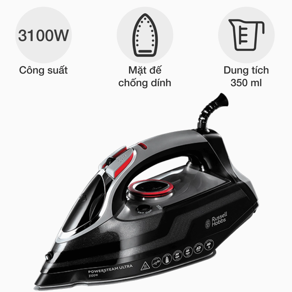 Bàn ủi hơi nước cầm tay Russell Hobbs