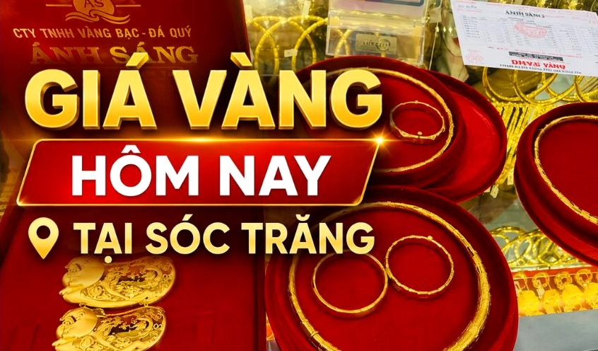 Biểu đồ giá vàng Sóc Trăng hôm nay