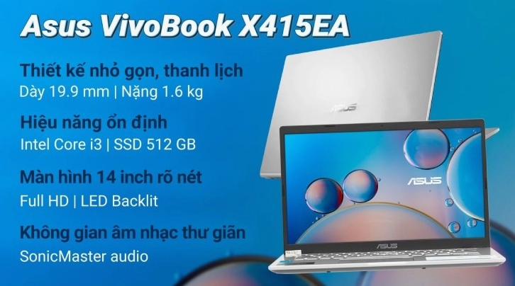 Các mẫu laptop Asus đa dạng