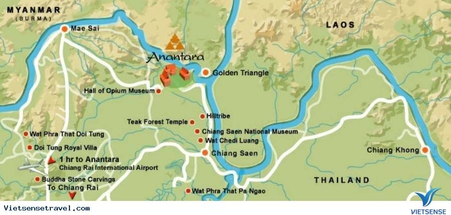 Cảnh quan khu vực Tam Giác Vàng