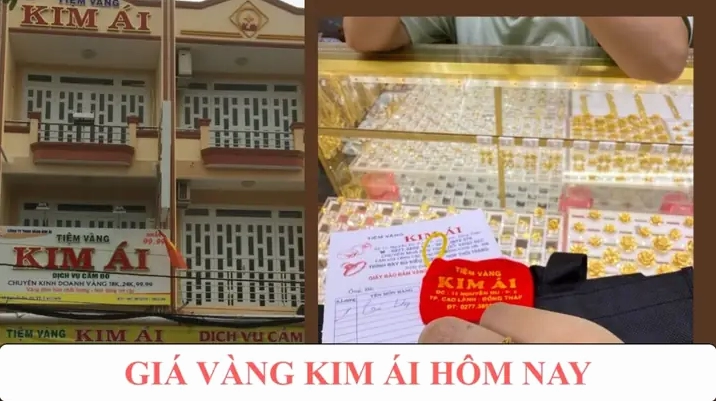 Cập nhật giá vàng tại Tiệm Vàng Kim Ái