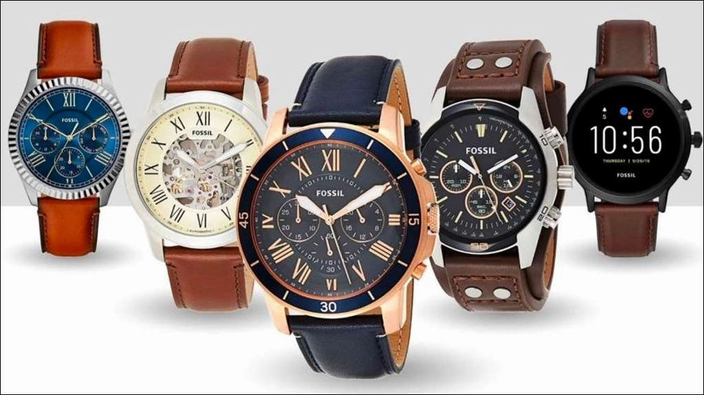 Chất liệu thép không gỉ trên đồng hồ Fossil