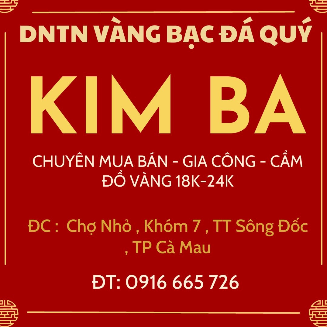 Cửa hàng vàng tại Cà Mau