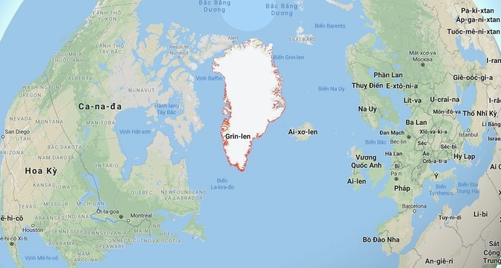 Greenland là nước nào - ảnh cảnh quan băng giá