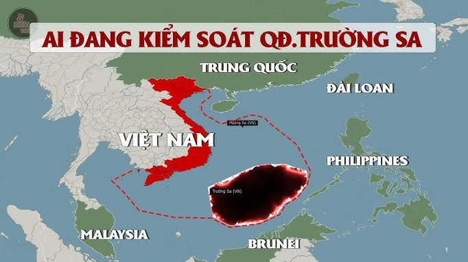 Hình ảnh minh họa Biển Đông và các đảo tranh chấp