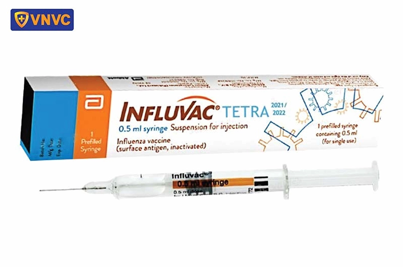 Hộp thuốc vacxin cúm Influvac Tetra của Hà Lan